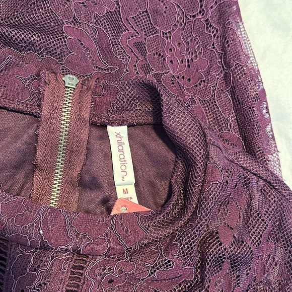 NWT XHILARATION purple romper size medium - Picture 4 of 14